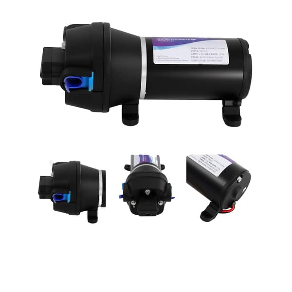 Boosterpump, hög flödeshastighet, automatisk tryckkontroll,svart, 12V