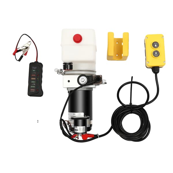Hydraulisk Pump, 800W Effekt, Fjärrkontrollsoperation,VIT, 12V, EU