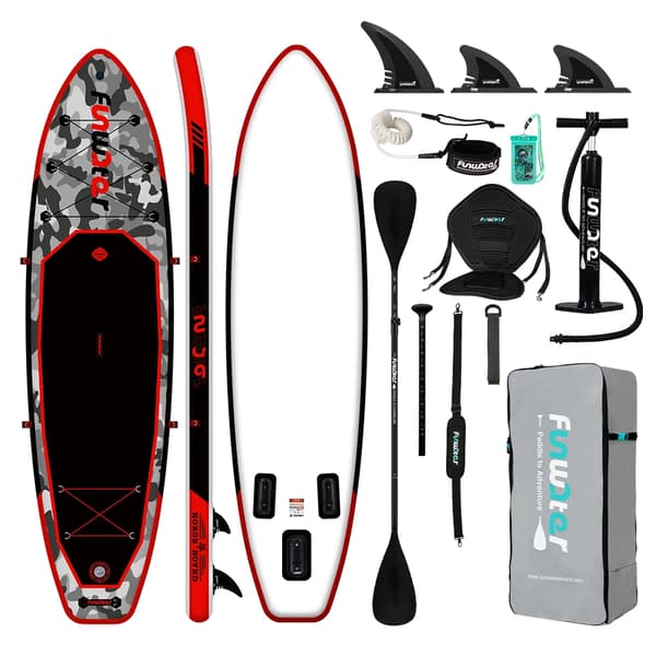 Stand Up Paddle Board, Justerbart Paddle, Sikkerhedsline,SUPFW10B(330*84*15)
