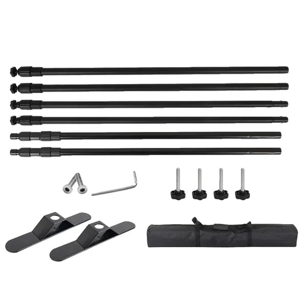 Baggrundsstøttesystem, Robust Design, Justerbar Ramme,2.4x3M