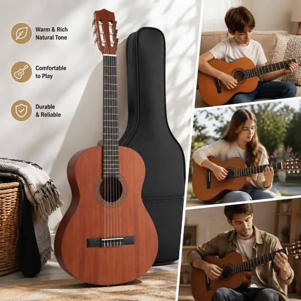 Klassisk Gitarr, Komplett Startpaket, Kvalitetsljud,MULTI