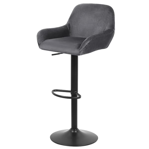 Barstol, Höjdjusterbar, Rotera,MÖRKT GRÅ