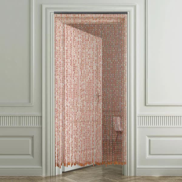 Perle Gardin, Bambus og Træ Materiale, 52 Strenge,W90cm*H200cm