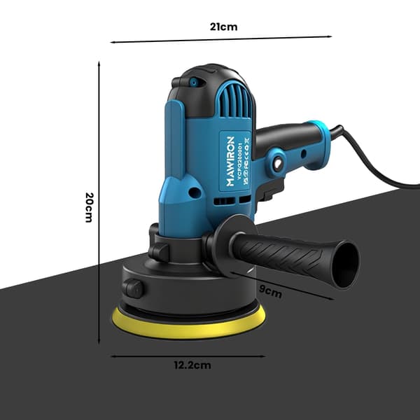 Elektrisk Polermaskin, Ergonomisk Design, 6 Hastighetsinställningar,Blå