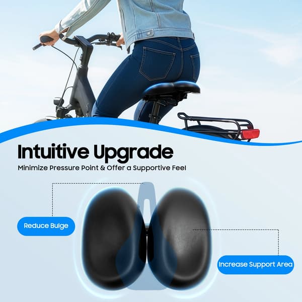 Cykelsæde, Ergonomisk Design, Universel Kompatibilitet,sort