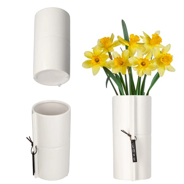 Keramisk Kruka, Elegant Design, Mångsidig Användning,VIT-a, Medium-a