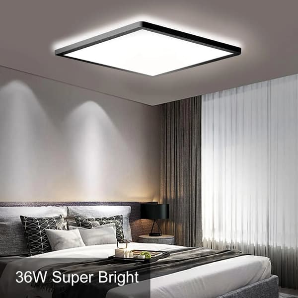 Loftlampe, Energi Effektiv, Moderne Design,sort