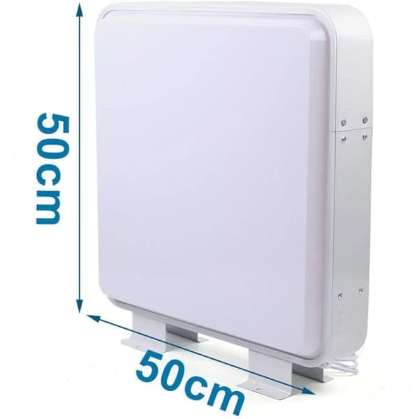Skyltlampa, Dubbel-Sidig, 50x50 cm, 220V, 10 Watt, Väggmontering