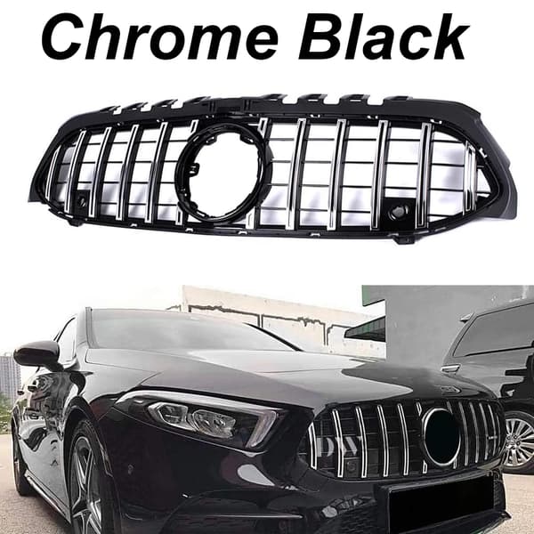 Front Bumper Gitter, GT Stil Design, Direkte Erstatning Pasform,Krom