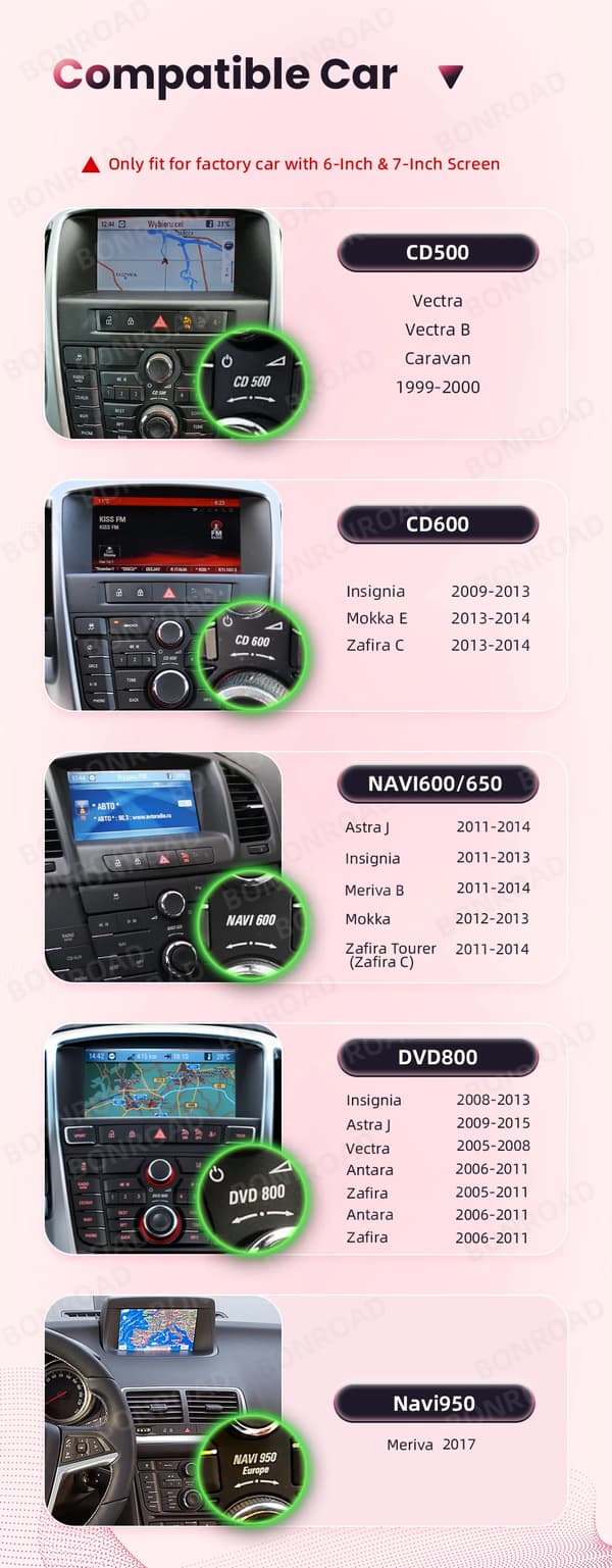 Trådlös CarPlay Android Auto Gränssnittmodul, Bluetooth-anslutning, Enkel installation,För Opel