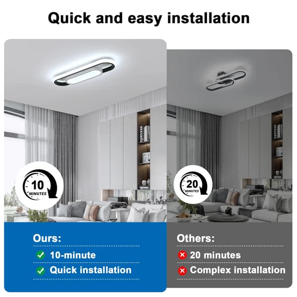 Loftlampe, Moderne Design, Energi Effektiv LED,6500K