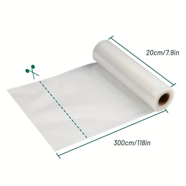 Vakuumförpackningspåsar, Hållbar Design, Lättskuren Funktion,20cmx3m