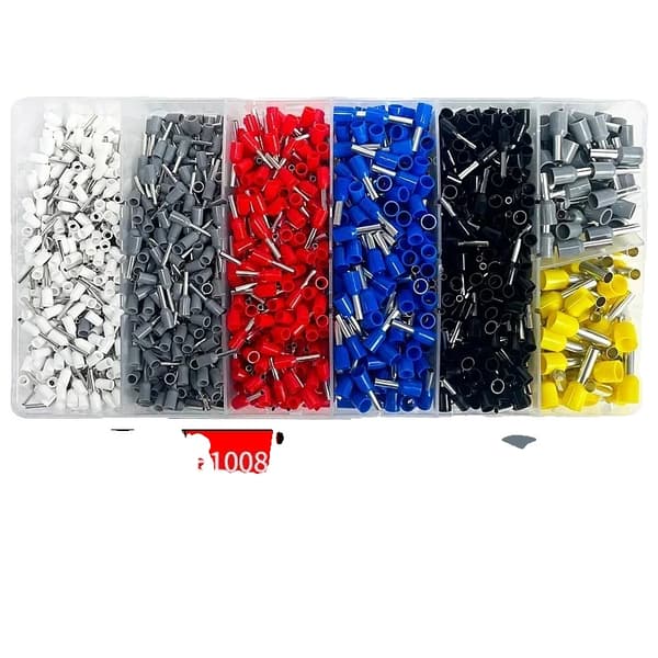 Krympeterminal Sæt, Kobbermateriale, Assorterede Størrelser,VE-KIT-1900Pcs