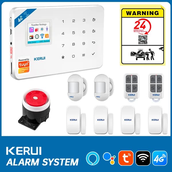 Alarm System, Smart Control, Multi-Zone Beskyttelse,EU Stik-d, Alarm Kit 5