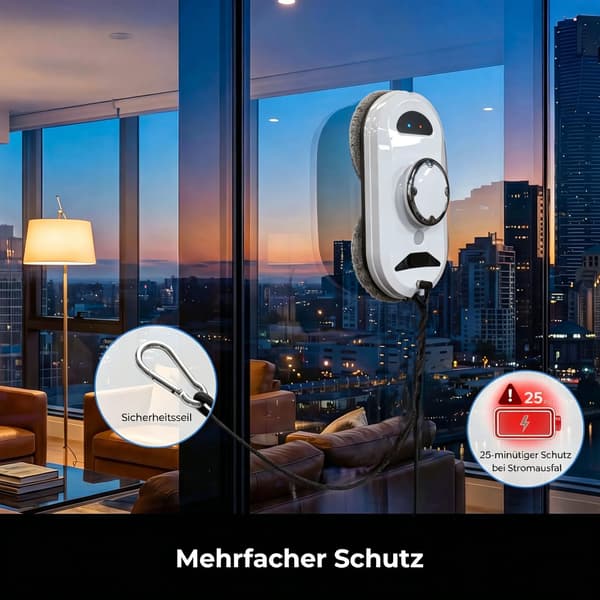 Vinduespudserrobot, Ultrasonisk Atomisering, Smart Navigation,Elfenben