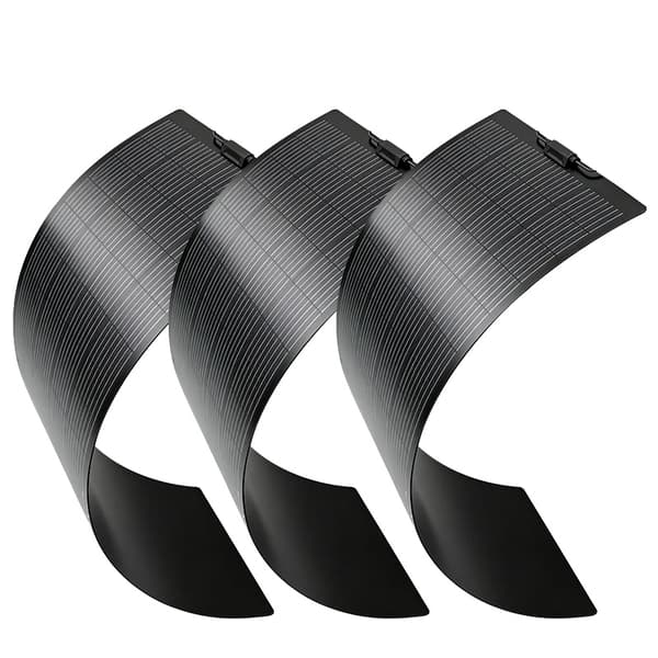 Solpanel, Flexibel Design, Hög Effektivitet,3PCS 100W
