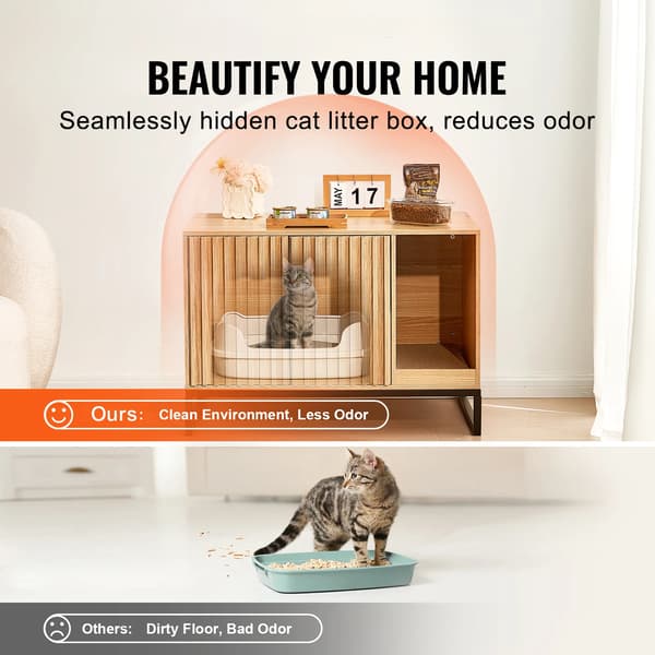 Kattlåda Inhägnad, Elegant Design, Robust Konstruktion,31.5
