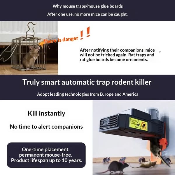 Rodentfælde, Automatisk Nulstilling, Human Design,MK47