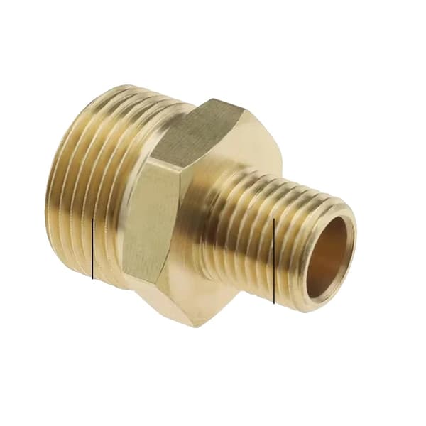 Högtryckstvätt Kopplingsadapter, Messingmaterial, Kompatibel med M22-14mm,Ljusgrå