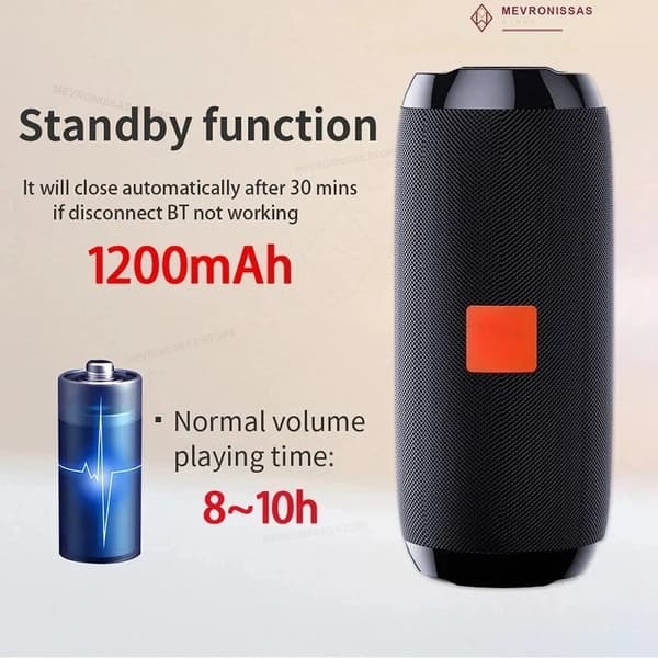 Bluetooth-högtalare, Bärbar design, FM-radiofunktion,WR36