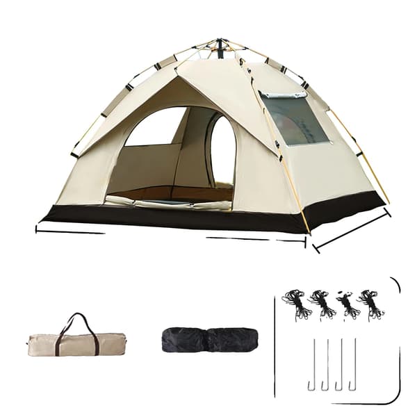 Camping telt, automatisk åbning, dobbelte døre,S22-a