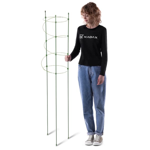 Växtstöd, Metallkonstruktion, 150 cm Höjd,Ljusgrön