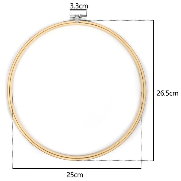 Broderirammer, Bambusmateriale, Alsidig Brug,27cm