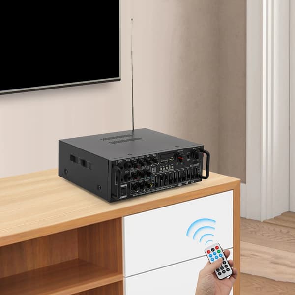 Effektförstärkare, Bluetooth-anslutning, Karaoke-mikrofoningångar,AV-326BT