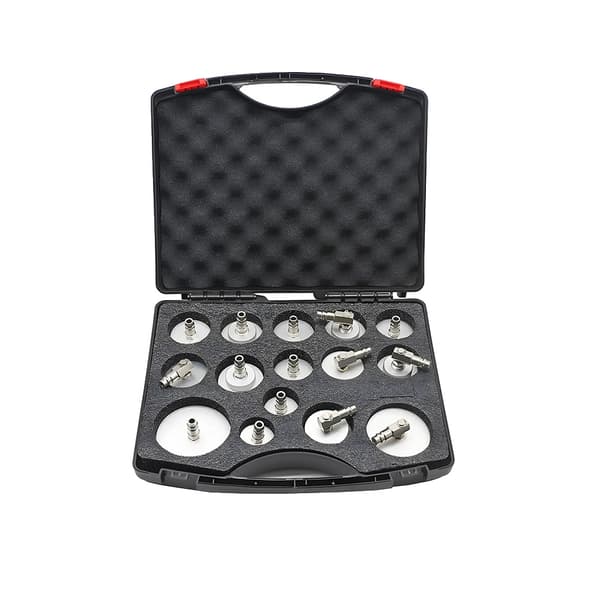 Bremsebleedadapter Sæt, 15 Stykker Kit, Høj Præcision,sort