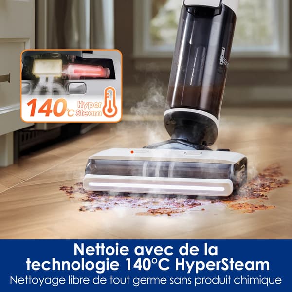 Steameri, 220 W Teho, 25.2 V Jännite, Märkä ja Kuiva Toiminnallisuus, Langaton Käyttö, Mukana Liuotinharja Dock Rullat