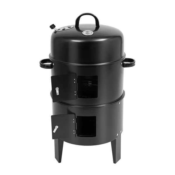 Grill, 3-i-1 Funktionalitet, Justerbar Termometer,sort