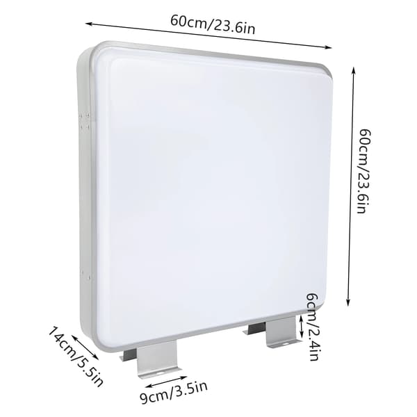 LED Lysboks, Dobbelt-Sidet Display, Vandtæt Design,HVID
