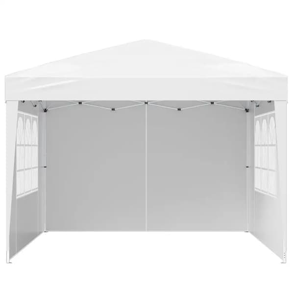 Partytält, bärbar design, justerbar höjd, VIT