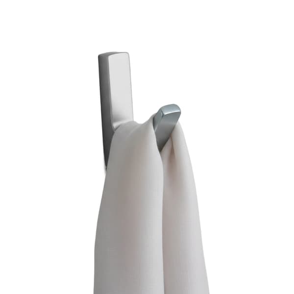 Väggmonterade krokar, aluminiumlegering, modern design,Ljusgrå