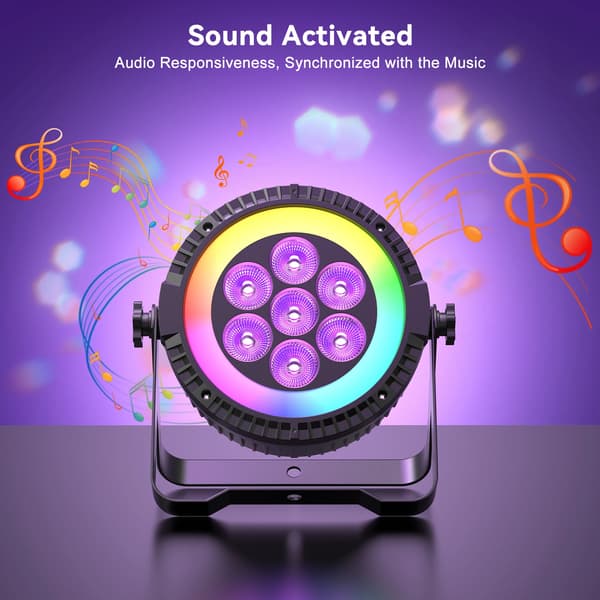 Scene Belysning, DMX Kontrol, Strobe Effekt,EU Stik, 4Pcs