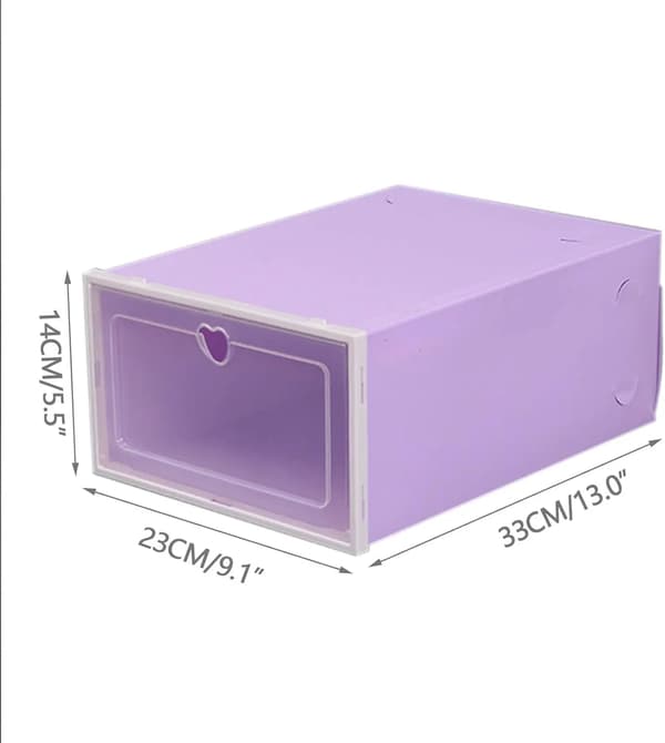 Skoförvaringslåda, Stapelbar Design, Hållbar Konstruktion,LILA