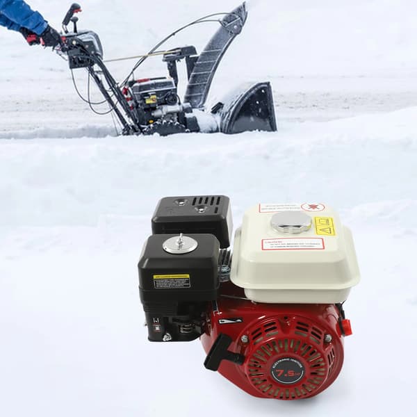 Motor, 4-takts, 7,5 HK,Rød og Sort