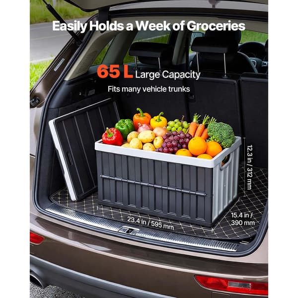 Opbevaringskasser, 65L kapacitet, foldbart og stabelbart design,3PCS