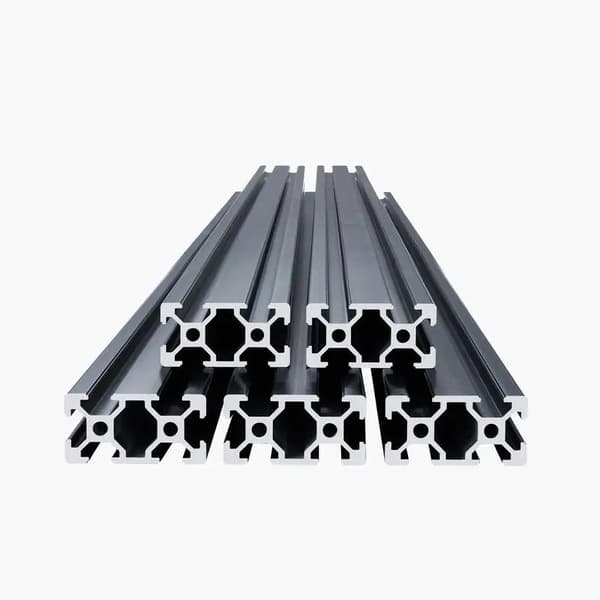 Aluminiumextruderingsprofiler, T-spår, hög hållfasthet,Röd