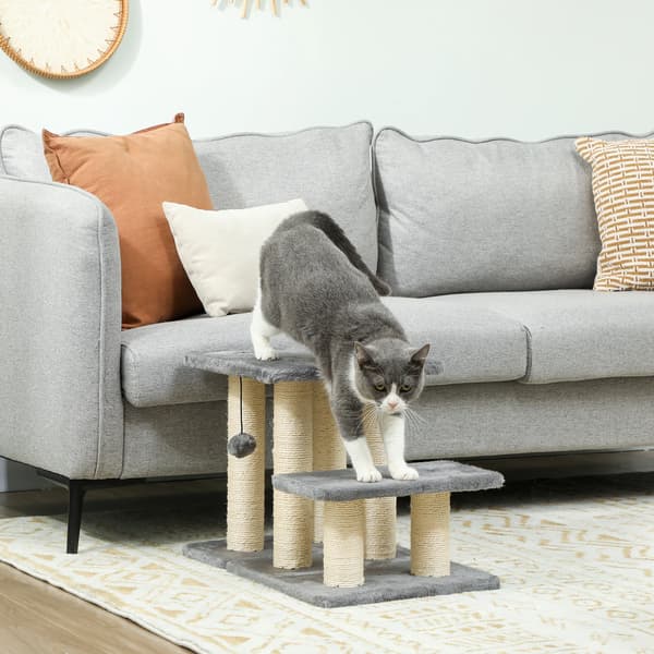 Katttrappor, Justerbar Höjd, Klösträd, Grå
