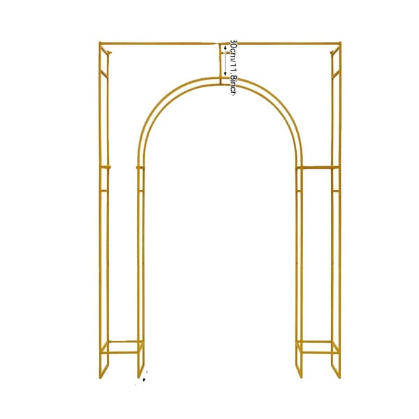 Bröllopsbåge Ställ, Robust Kolfiberstål, Mångsidig Användning för Evenemang,Guld, 180 30 250cm