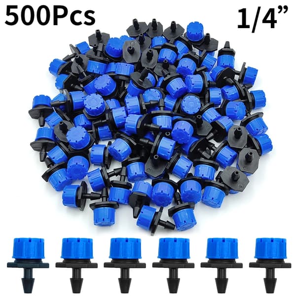 Trädgårdsbevattningsmunstycke, Justerbar Flöde, Hållbar Plast,Blå-500PCS