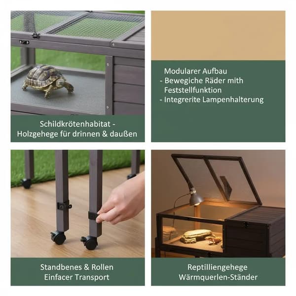 Sköldpaddsbo, Trädesign, Rullande Inhägnad, armégrön
