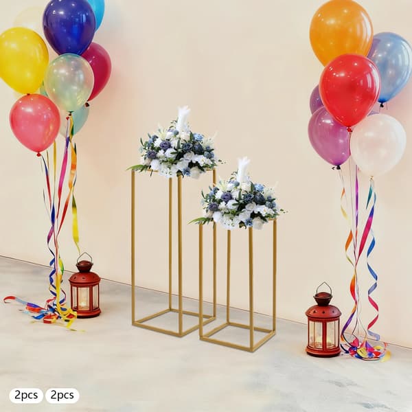 Blomsterställningar, Elegant Modern Design, Mångsidig för Evenemang,Guld
