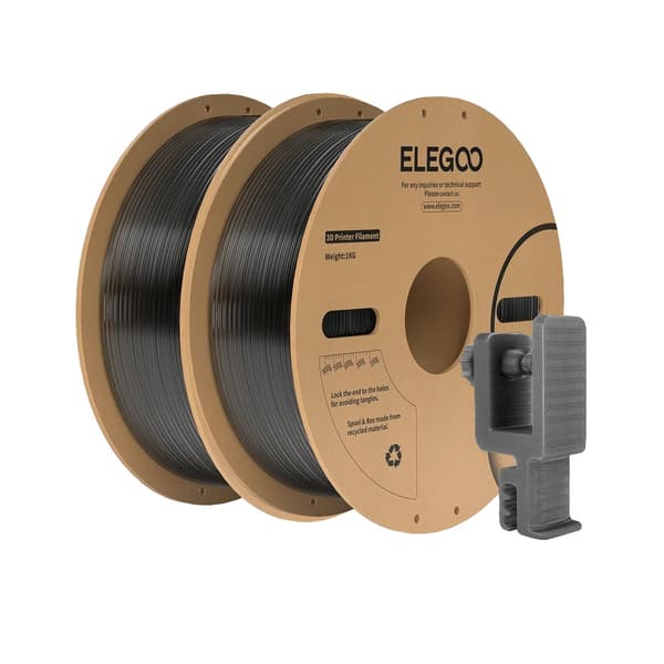 3D-printfilament, polycarbonatmateriale, høj slagmodstand,2KG Røg Sort