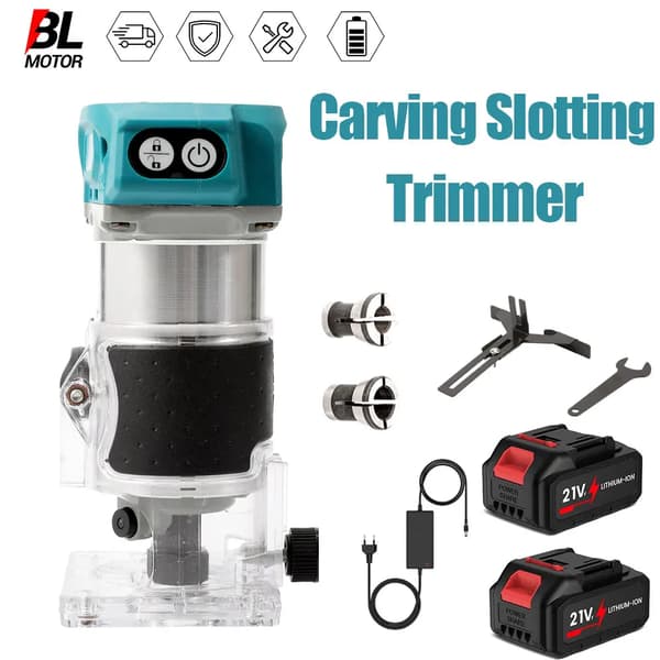 Trimningsmaskin, Hög hastighet, Borstlös motor,2 Batteri
