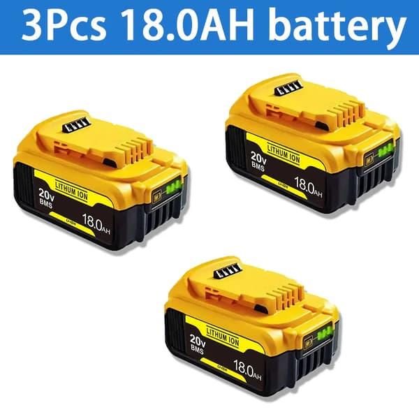 Batteri, Litiumjon, 18Ah Kapacitet, 18AhX3PCS