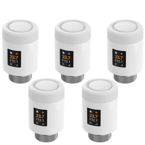 Termostatisk radiatorventil, Wi-Fi 6-forbindelse, energieffektiv,WiFi-5PCS