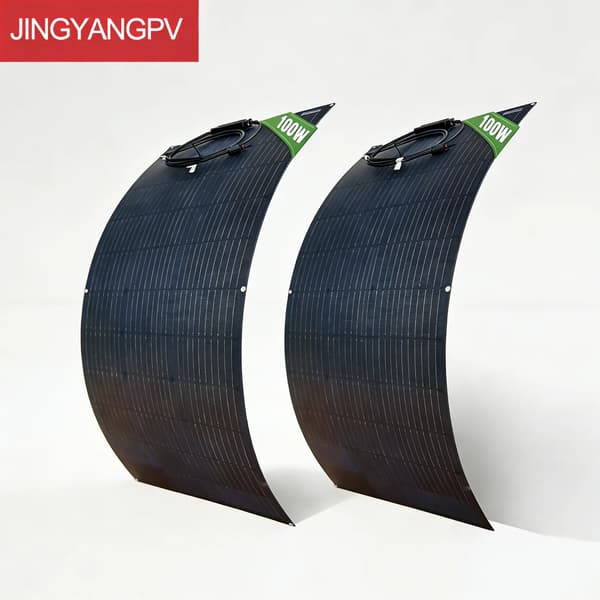 Solpanel, Flexibel Design, Hög Effektivitet,2st 100w panel