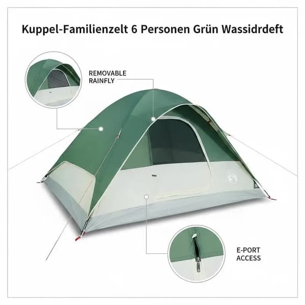 Dome Telt, Holdbart Materiale, Hurtig Opsætning,Grøn